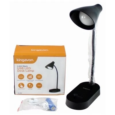 Image of Kingavon 2.4W Usb Led Desk Lamp Black
