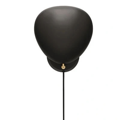 Image of GUBI Cobra designer wall light black with plug