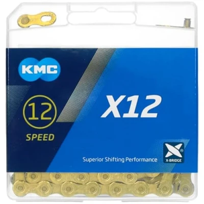 Image of KMC X12 12 Speed Chain, Ti N Gold, 126 Link