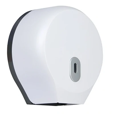 Image of Mini Jumbo Toilet Roll Dispenser Tissue Paper Dispensers Pearlescent White