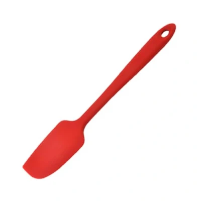 Image of Non Stick Baking Spatula Silicone,Kitchen Food Grade Silicone Spatulas for Cooking Heat Flexible Mini Cream Jar Cooking,Baking and Mixing(Red)