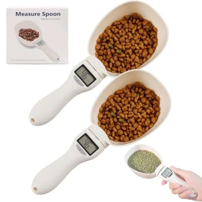 Image of Digital Measuring Spoon, Food Scoop Scale, Spoon Scale for (2PCS)