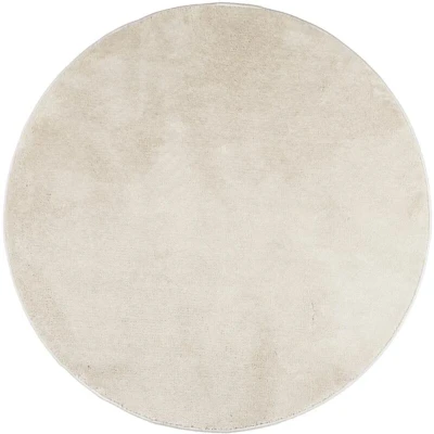 Image of vidaXL Rug OVIEDO Short Pile Beige Ø 200 cm