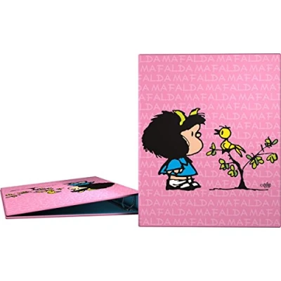 Image of grafoplás 88171949 carpeta Ring Binder A4 Design Mafalda Birdie, 4 Rings 40 mm