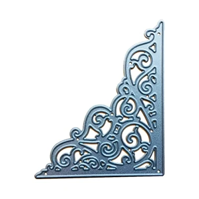 Image of LEJIAJU Corner Metal Cutting Dies Stencil Scrapbooking Album Stamp Paper Card Decor Craft