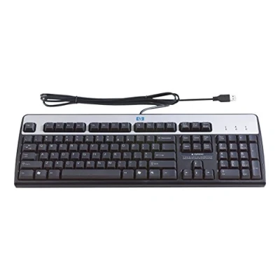 Image of HP Keyboard 105K 2004 EU INT **New Retail**, QY776AA#ABB, 672647 L33, 724720 L31 (**New Retail** USB Only Black)