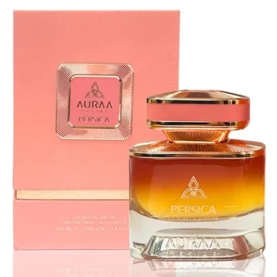 Image of Persica Extrait de Perfume 100ml by Auraa Desire Floral Sweet Fragrance for Women Baie rose, Saffron, Cashmere wood Scents Long Lasting Eau Parfum