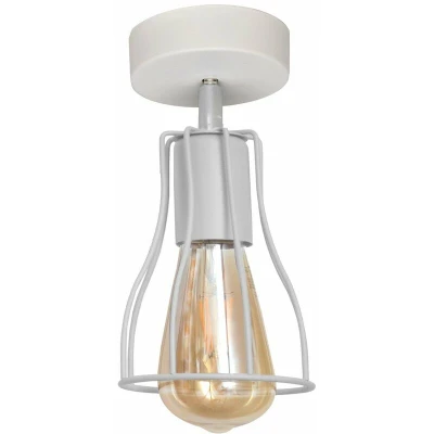 Image of Helam Tube Semi Flush Light White 10cm