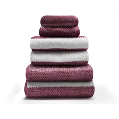 Image of GC GAVENO CAVAILIA Large Bath Sheet Towels 2 Pack 100% Egyptian Cotton Bathroom Towel Set Highly Water Absorbent &amp; Quick Dry Extra Easycare Durable Dark Pink