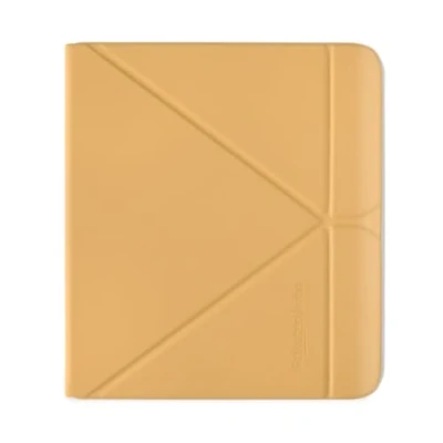 Image of Kobo Libra Colour SleepCover Case Butter Yellow Sleep/Wake Technology Built In 2 Way Stand Vegan Leather Compatible with 7 eReader