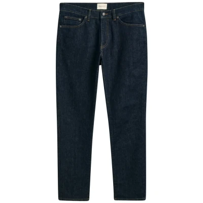 Image of GANT Men&#039;s Slim Jeans, Dark Blue, 32W / 34L