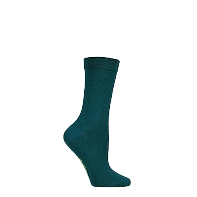 Image of 1 Pair Evergreen Colour Burst Bamboo Socks with Smooth Toe Seams Ladies 4 8 SOCKSHOP