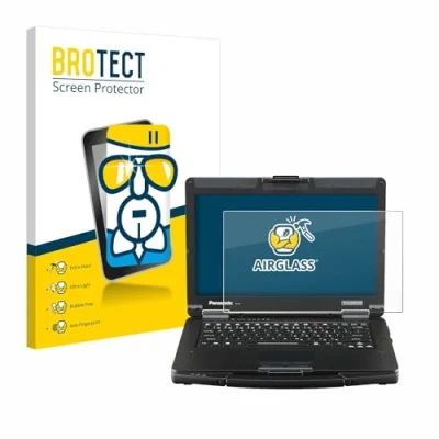 Image of brotect Glass Screen Protector Film compatible with Panasonic Toughbook FZ 55 Full HD Foil 9H Protection [Scratch Resistant, High Clarity]