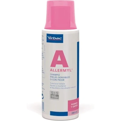 Image of Allermyl Dog Cat Shampoo 200ml Bottle