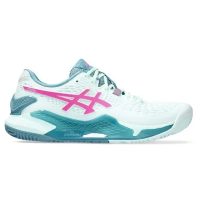 Image of ASICS Women&#039;s Gel Resolution 9 Padel Sneaker, Soothing Sea Hot Pink, 4 UK