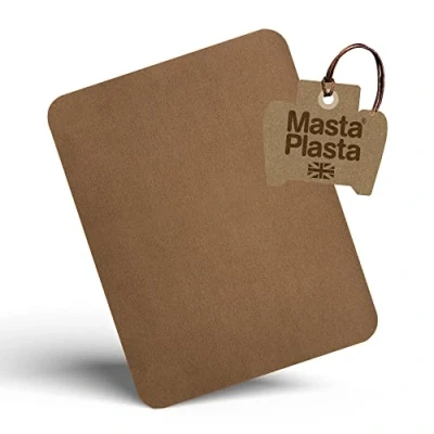 Image of MastaPlasta Extra Large Instant Self Adhesive Suede Repair Patch Tan 28cm x 20cm (11in 8in). Upholstery Quality Patches for Sofas, Car Seats, Bags &amp; More. Perfect most velvets!
