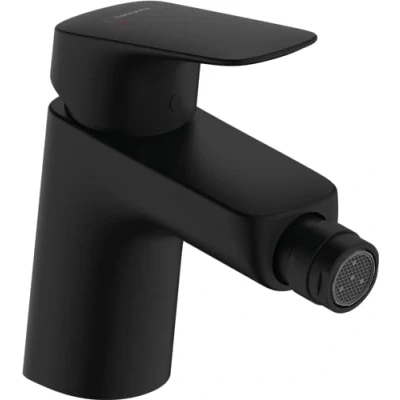 Image of Hansgrohe 71204670 Logis Single lever bidet mixer 70 with pop up waste set, matt black, spout height 70mm