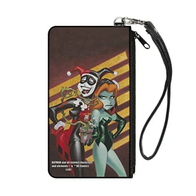 Image of Buckle Down Women&#039;s Zip Wallet Harley Quinn Poison Ivy Small Money Brush, S 16.5 x 9 cm