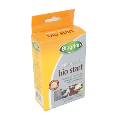 Image of Blagdon Pond Water Quality Bio Start, Boosts Good Bacteria to Consume Fish Waste, Fast Acting, 4 x 9g Sachets, Treats 9,000 Litres