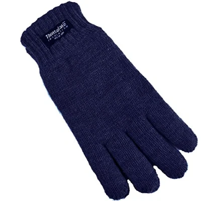 Image of Thinsulate Childrens 3M Knitted Heavy Quality Gloves GL064A Navy 12 13