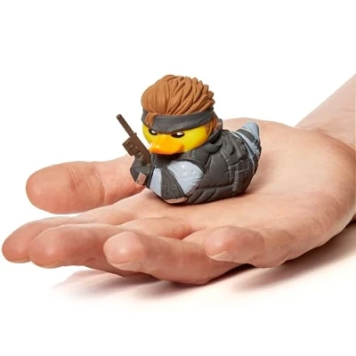 Image of TUBBZ Mini Solid Snake Collectible Vinyl Rubber Duck Figure Official Metal Gear Merchandise Thriller Action Video Games