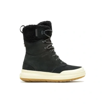 Image of Merrell womens Marquette Thermo Tall Zip Wp Winter Boot, Black, 8