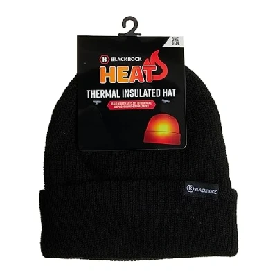 Image of Blackrock Unisex Heat Thermal Beanie Hat Black ,Fleece, One Size