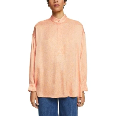 Image of ESPRIT Women&#039;s 024ee1f325 Blouse, 853/Pastel Orange 4, Large