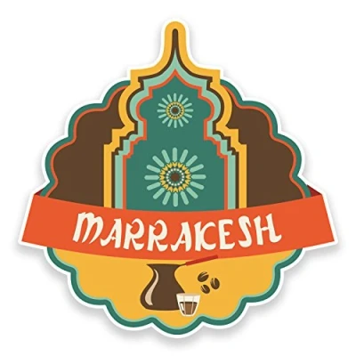 Image of 2 x 10cm Marrakesh Morocco Vinyl Sticker Laptop Car Travel Luggage Tag Fun #9225 (10cm Wide High)