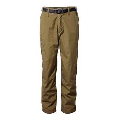 Image of Craghoppers Men&#039;s Kiwi Classic Walking Trousers Relaxed Fit Hiking Pants Dark Moss 34&quot;