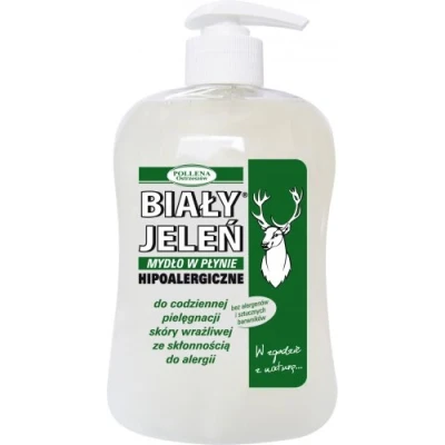 Image of BIALY JELEN Hypoallergenic liquid grey soap with pump 500ml