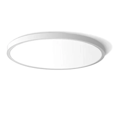 Image of LED Flush Mount Ceiling Light Fixture, 5000K Daylight White 24W(240W Equivalent) 12 Inch Flat Modern Lighting, 3200LM Lamp for Bathroom Porch, Kitchen, Bedroom, Living Room, Hallway
