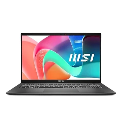 Image of MSI Modern 15 Laptop (F13MG 021UK) 15.6&quot; FHD IPS Level Panel, Intel i7 1355U, Iris Xe Graphics, DDR IV 16GB (3200MHz), 512GB SSD, WIFI 6E, Windows 11 Home Plus Platinum Gray