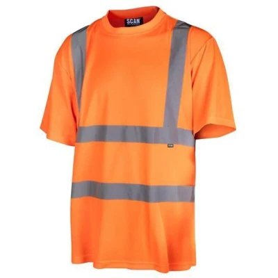 Image of Scan Hi Vis T Shirt Orange Size Medium 41in