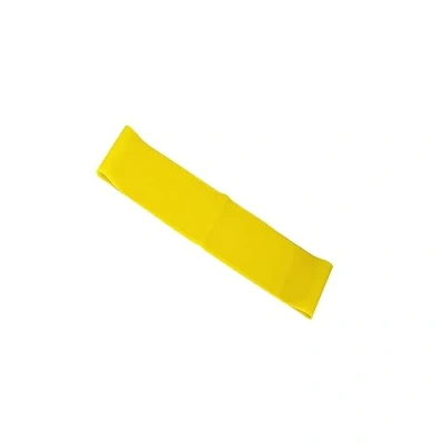 Image of CanDo Bodytrainer Loop, resistance exercise band for functional training, length 25.4 cm yellow (very light) alternative to dumbbells