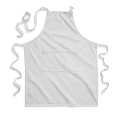 Image of Westford Mill W364 Fairtrade Cotton Adult Craft Apron Light Grey