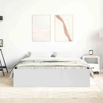 Image of vidaXL Bed Frame without Mattress White 140x200 cm