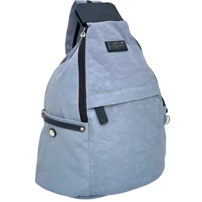 Image of Spirit Medium Lightweight Waterproof Multi Pocket Shoulder Travel Holiday Day Backpack Rucksack With Adjustable Straps 9894 (Cornflower Blue/Navy)