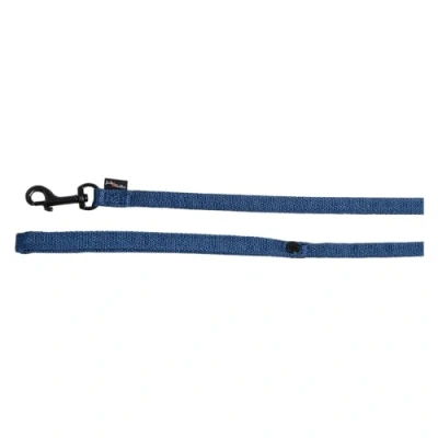 Image of JACK AND VANILLA, Comfort Tube Nylon Dog Lead, Blue, Size M, 20 mm x 152 cm