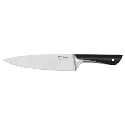Image of Tefal Jamie Oliver Chef Knife, 20cm, German Stainless Steel K2670155, Black