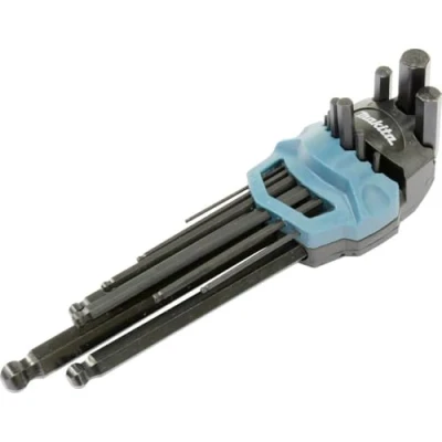 Image of Makita B 65894 9 Piece Hex Key Wrench Set Black