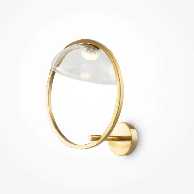 Image of Maytoni Lunare I Modern Integrated LED Wall Lamp Brass 3000K