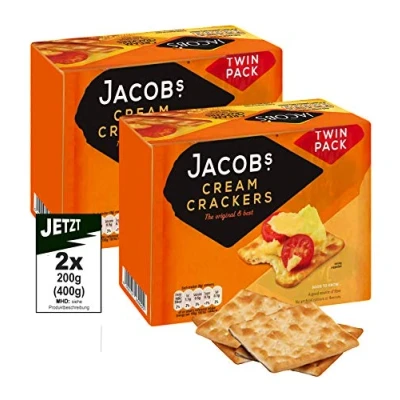 Image of Jacobs Cream Crackers 2X200g Twin Pack