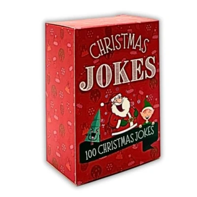 Image of Second Ave 100 Christmas Jokes Family Fun Xmas Card Table Game Stocking Filler Secret Santa Present