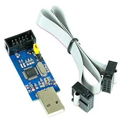 Image of USBasp ISP Programmer 3.3V / 5V with Cable for Atmel AVR, Arduino, ICSP Programming