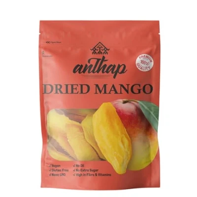 Image of Anthap Dried Mango, No Added Sugar, Sweet &amp; Juicy, High in Fiber Vitamins, Perfect for Snacking, Tropical Flavour, Energy Boosting Snack, 500g