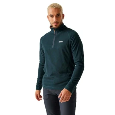 Image of Regatta Men&#039;s Montes Lightweight Half Zip Fleece Moroccan Blue Navy Fox, Size: 3XL