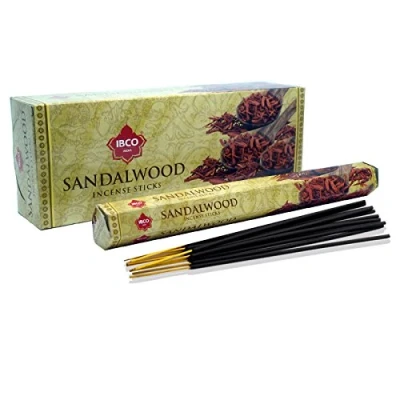 Image of SANDALWOOD INCENSE STICKS Box of 6 Packets