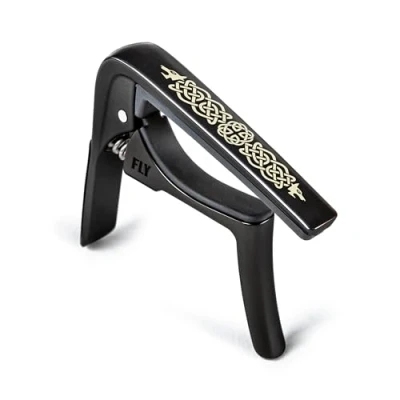 Image of Dunlop Capo Trigger Fly Celtic Curved Black
