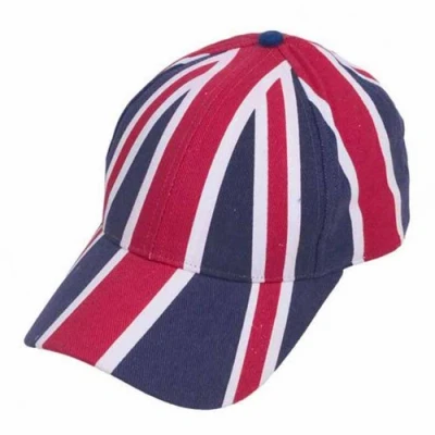 Image of Unisex Adult Baseball Cap GB Great Britain Union Jack Flag Print Summer Sun Hat